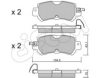 CIFAM 822-970-0 Brake Pad Set, disc brake
